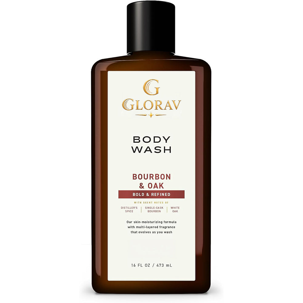 Glorav Bourbon and Oak Body wash