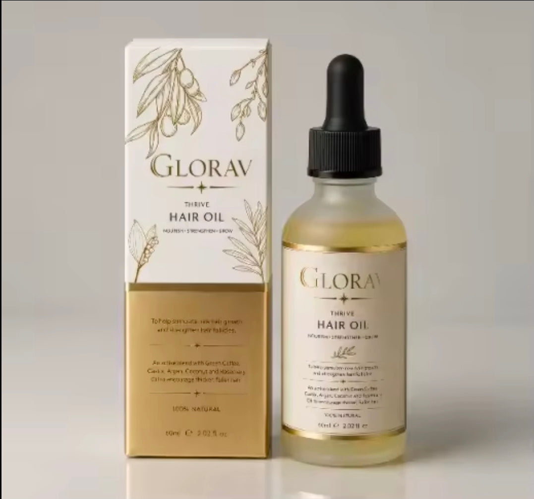 GLORAV Hair Growth Oil 100% Natural Vegan