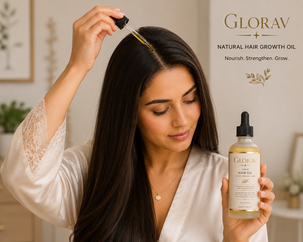 GLORAV Hair Growth Oil 100% Natural Vegan