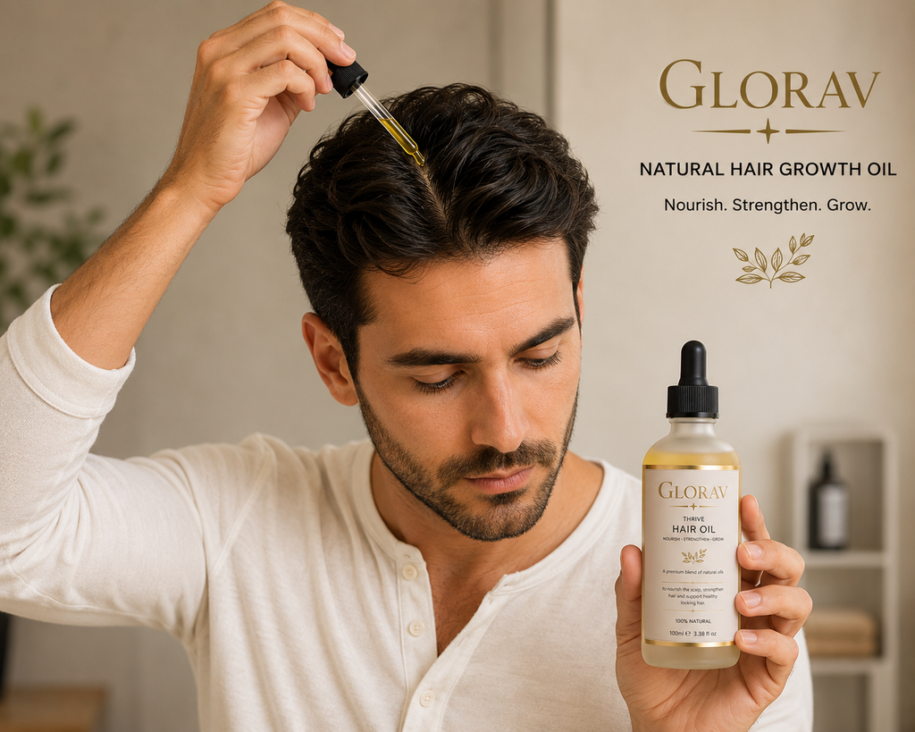 GLORAV Hair Growth Oil 100% Natural Vegan