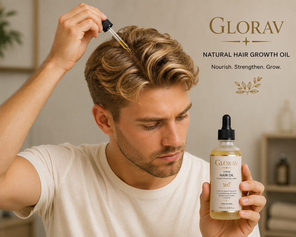 GLORAV Hair Growth Oil 100% Natural Vegan