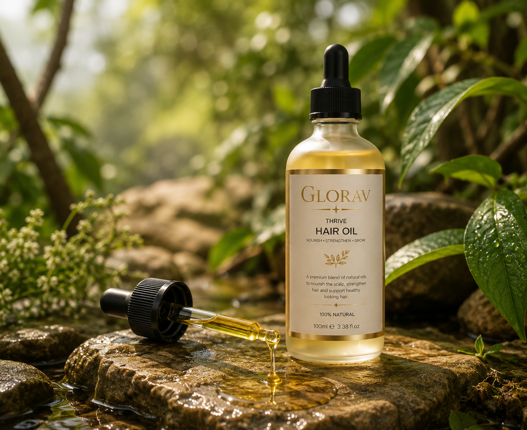 GLORAV Hair Growth Oil 100% Natural Vegan